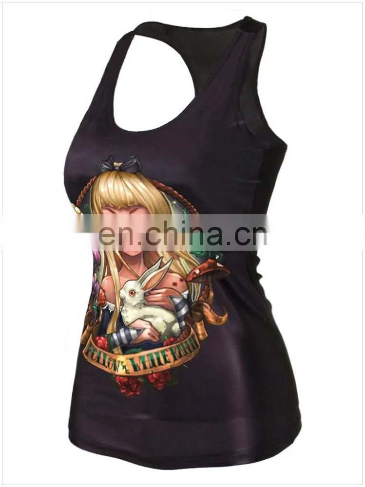 street style fashion ladies printed vest