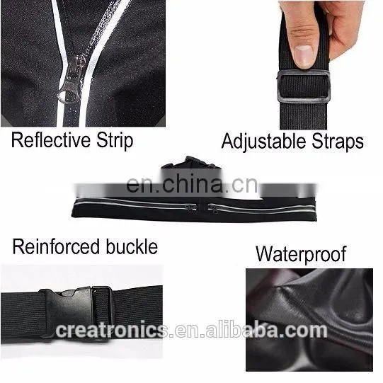 Men Women Outdoor Money Belt Sports Fitness Expandable Comfortable Neoprene Travel Money Belt Runner Belt