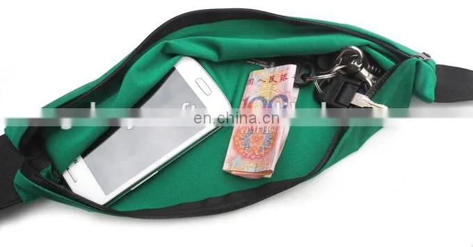 Waterproof elastic adjustable running waist bag