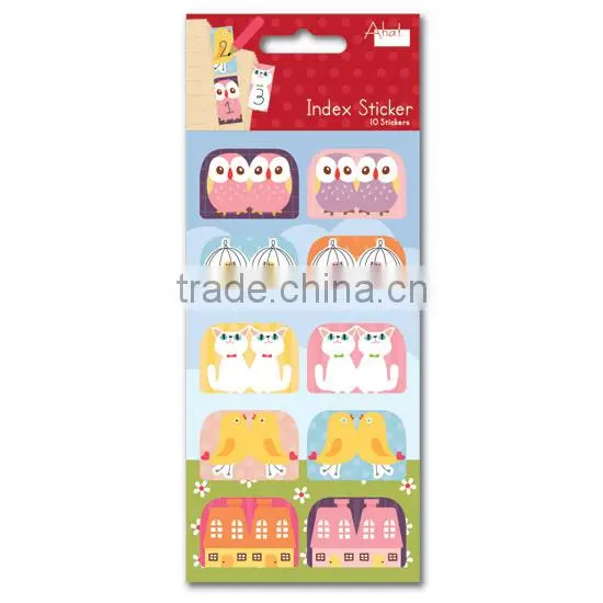 Office Animal Writable Index tabs label Bookmark sticker