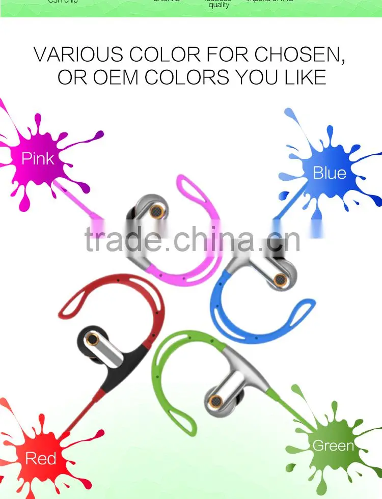 BT998B wireless sport bluetooth earbuds earphone bluetooth headphone headset