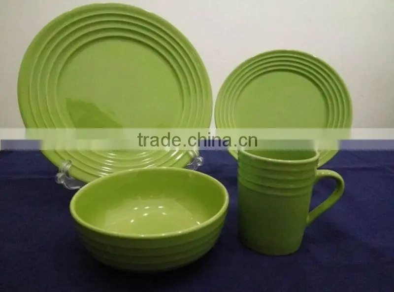2016 STOCKED C GRADE STONEWARE DINNER SET VERY LOW PRICE
