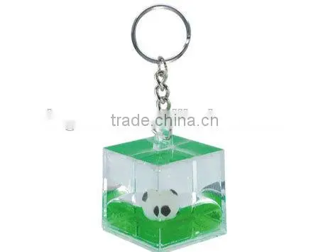 Liquid Unique Design Shape Keychain with Floater Inside, Wholesale Acrylic Key chain