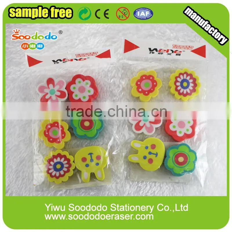 stationery suits 2D Color printed eraser