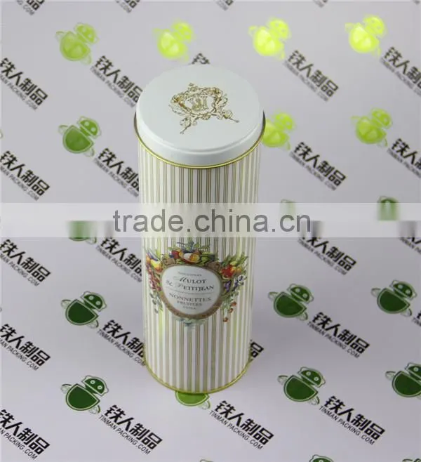 Plain tin box Round skylights USB tin watch case print LOGO