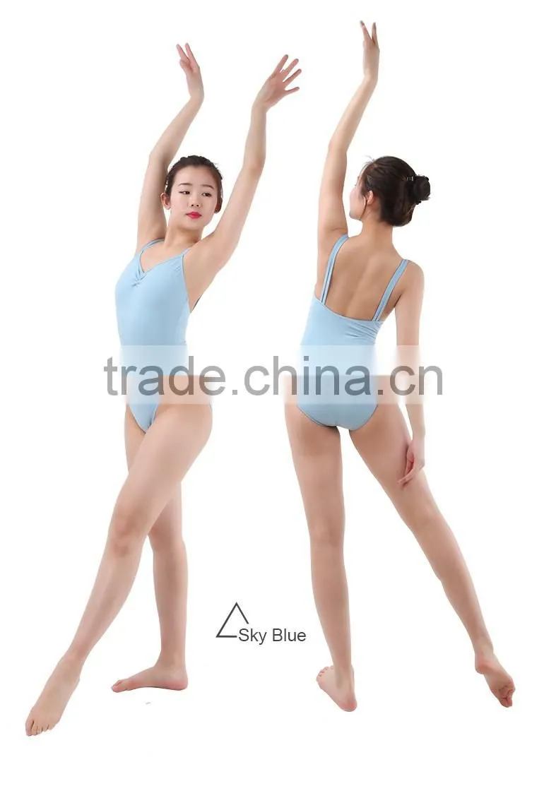 Women Double Straps Camisole Leotard