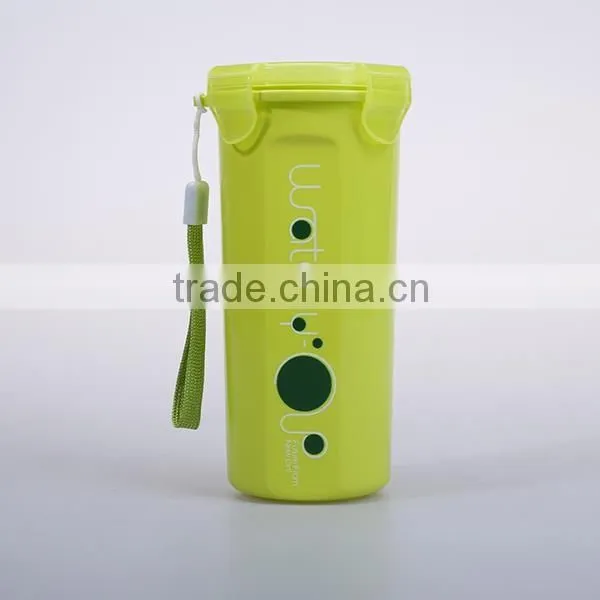 500ml student Plastic sport drinking water cup with handle