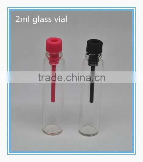 1ml 2ml 3ml clear glass vial with plastic plug,glass sample vial