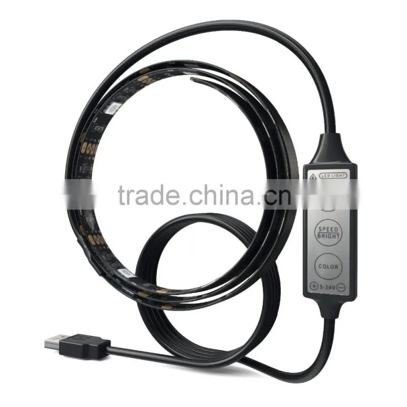 Multicolor 30CM 3528 SMD Led Flexible Strip Light Waterproof With USB Port Cable Super Bright Home Decoration Lamp Lighting