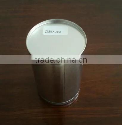 round tin tea box