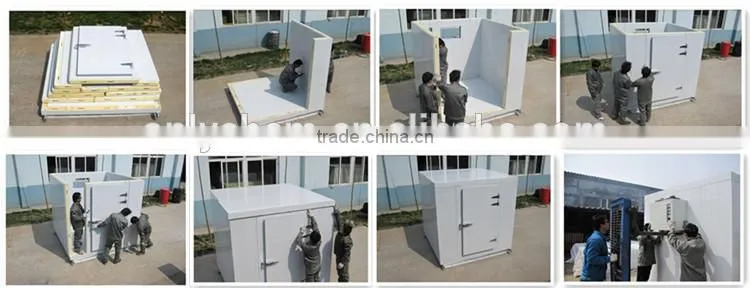 Small cold storage with DIY chiller unit