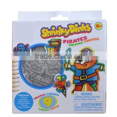 2016 hot sell kids crafts shrinky dinks