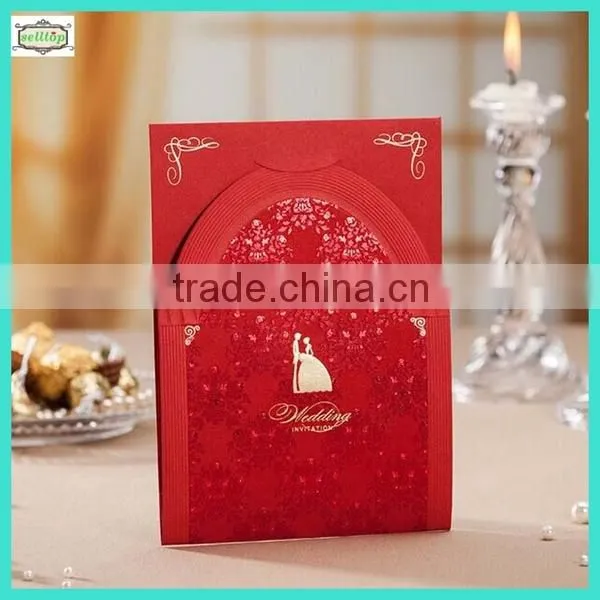 2014 hot sale paper wedding invitation cards