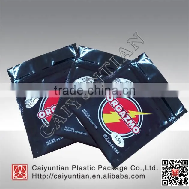 high quality card zippper packaging bag with your logo design