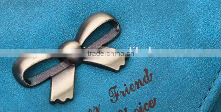 Ladies bowknot purse long style phone hand wallet