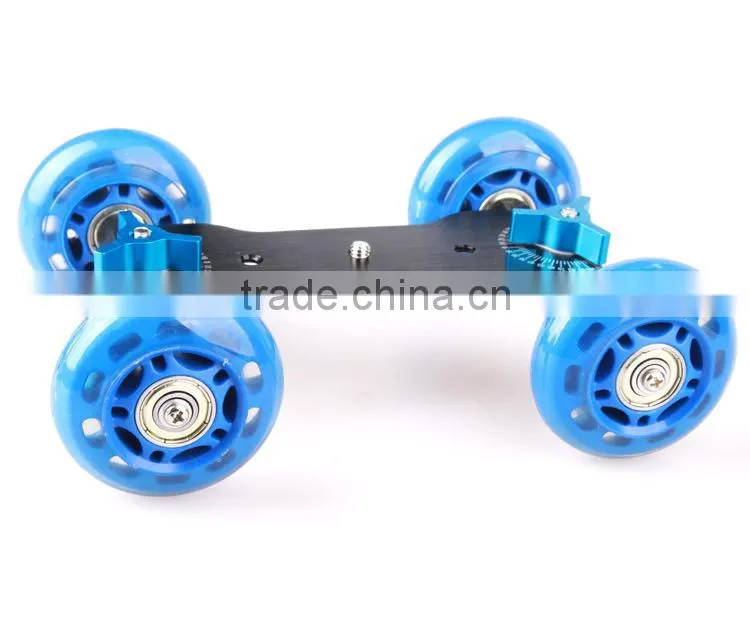 NEWER Tabletop Mobile Rolling Slider Dolly Car Skater Video Track Rail Camera