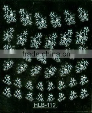 beautifful pvc nail art water stickers