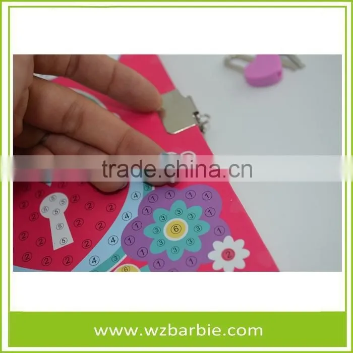 Customer Hardcover Dary Paper Notebook With lock