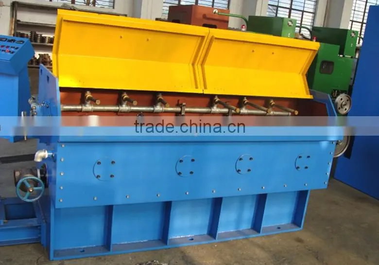 9 Draft Bare copper wire cable drawing machine with online annealer -high productivity