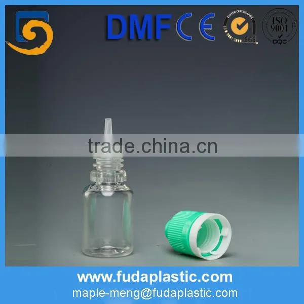 PET plastic child resistant cap eye dropper bottle