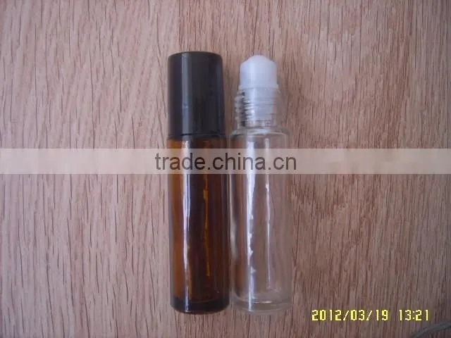 amber clear colours 1/3 oz roll-on perfume bottle