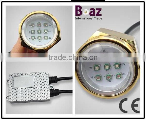 LED Under water Boat Drain Plug light waterproof Yacht light