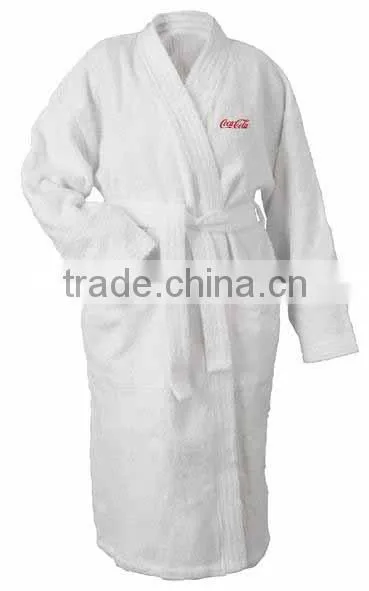 waffle weave shawl collar cotton bathrobe