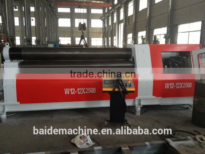 W12 series hydraulic plate bending machines,4 roll designed by China