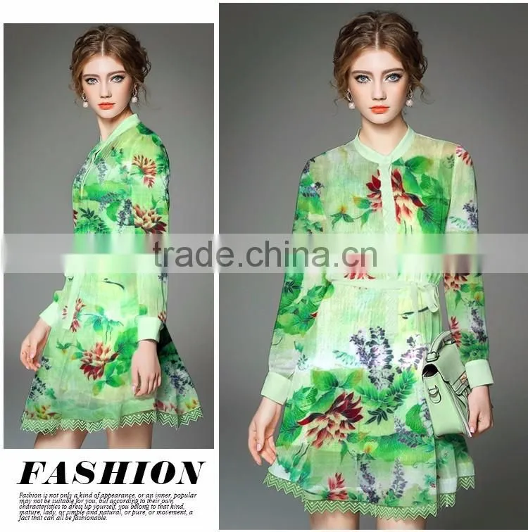 print chiffon silk fabric