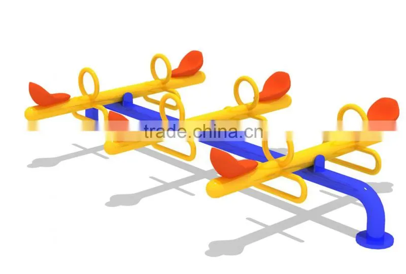 galvanized steel popular plastic outdoor seesaw for kid