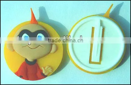Plastic pvc 3d effect badges