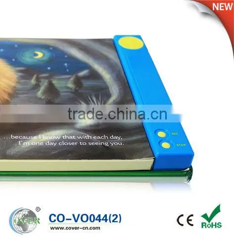 Hot sale recordable voice book for children reading/studying