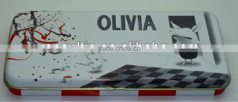 Pencil box , good-looking on surface ,Tinplate with CMYK Printing