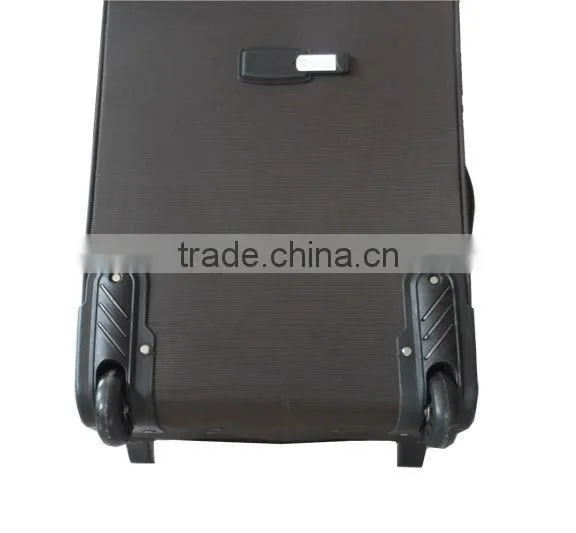 Travel/business vintage style dark grey carry-on luggage trolley on wheels