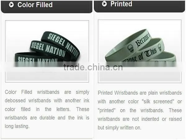 wholesale FDA silicone band silicone wristbands