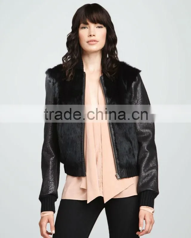 2013 new rabbit fur jacket