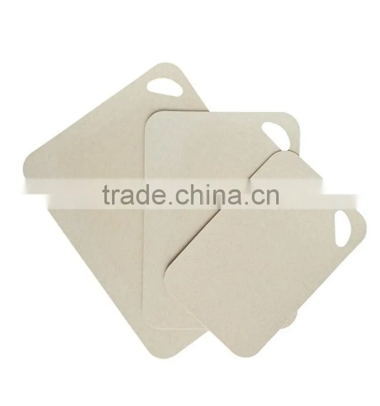 2016 new product bamboo fiber flexible chopping board set