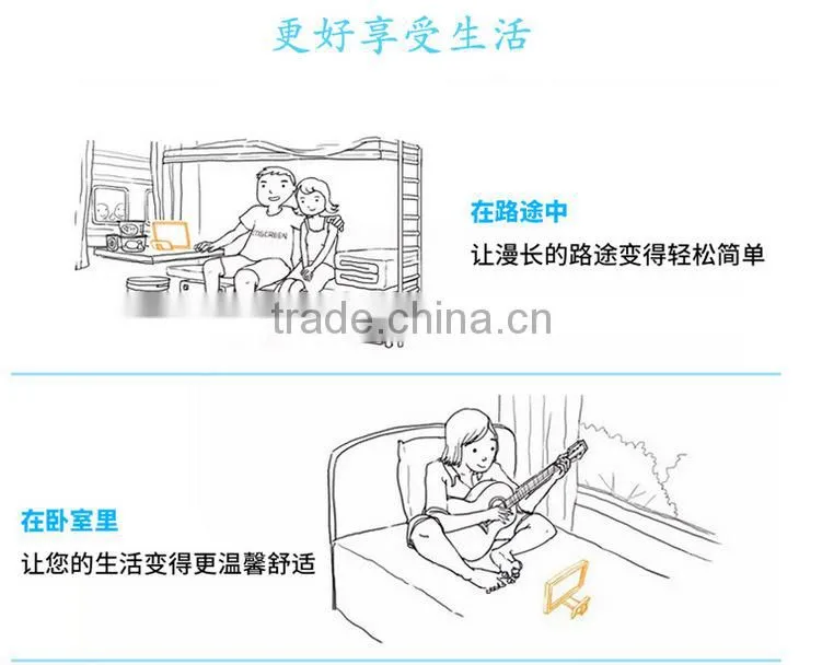 Portable Foldable mobile phone 3d screen magnifier hd with speaker
