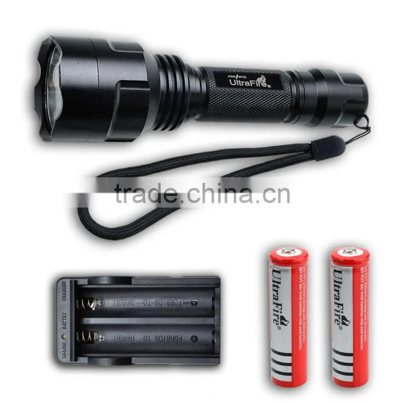 2000 Lumen CREE XM-L T6 18650 Battery Charger LED Flashlight Rechargeable Torch