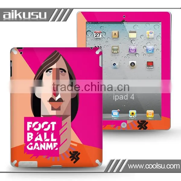 3D Football color printing Skin cover For iPad4 and iPad mini sticker
