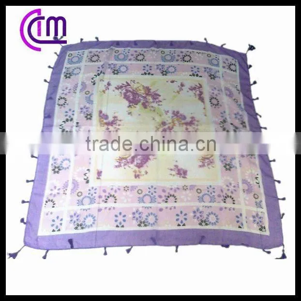 square polyester scarf