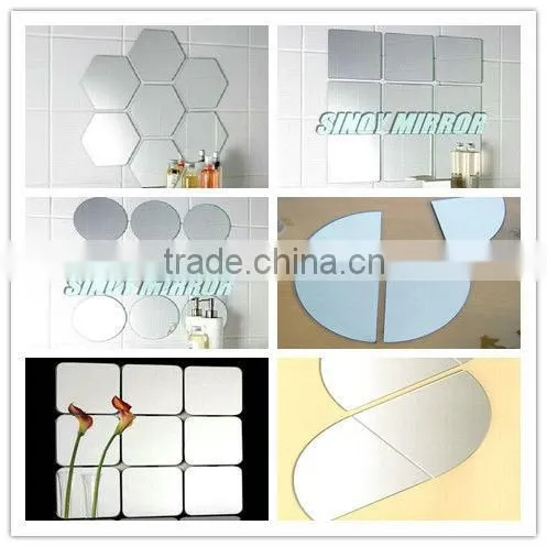 Mirror supplier produce float glass mirror cut in size small mirror