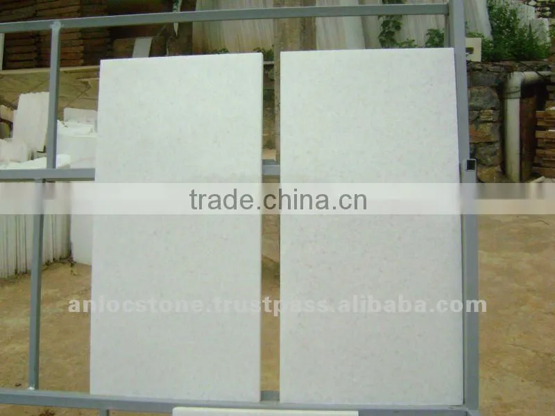 White marble tiles