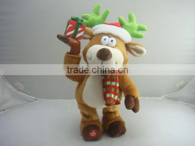 Funny plush stuffed dancing toy for Christmas gifts