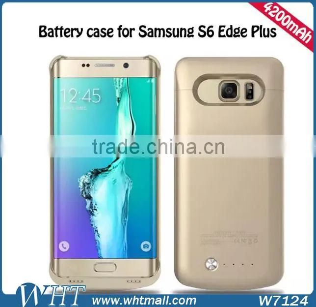2016 New Products 4200mAh Rechargeable Battery Case for Samsung Galaxy S6 Edge Plus