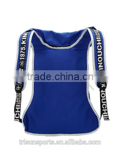 stylish folding packable football team backpack with cap