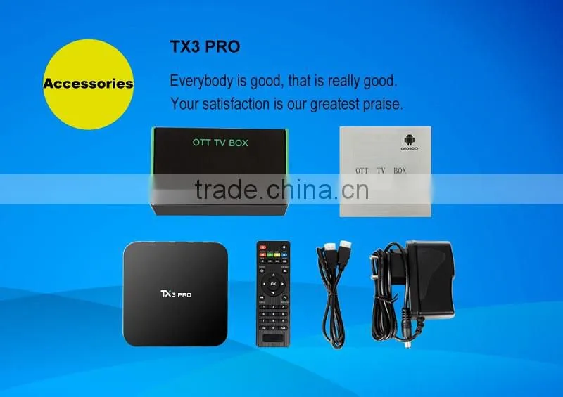TX3 PRO Android 6.0 Amlogic S905X web browser internet tv box VP9 HDR 4K KODI H.265 free web tv internet tv programs
