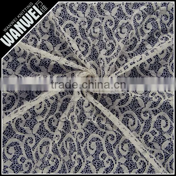 6 Discount Hot Sales High Quality New heather grey hemp flowers design knitting fabric wholesale 7091