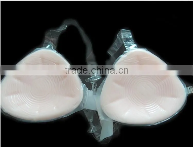 skin-friendly hypoallergenic triangle breast forms with strap 0.5kg-1.2kg/pair