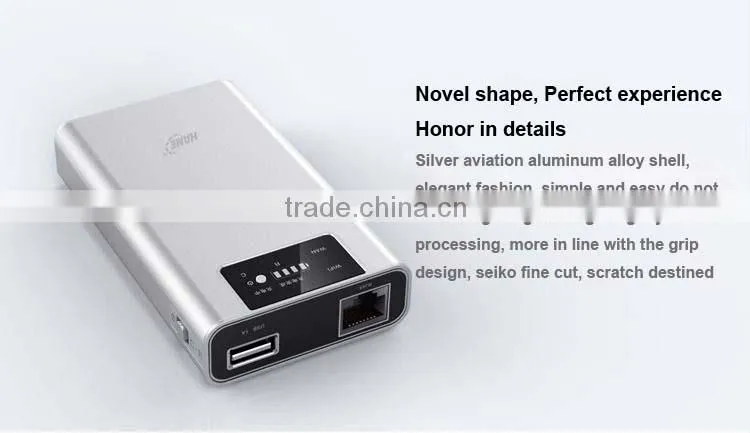 Broadband wireless N wifi router with battery